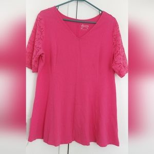 Pretty MEDIUM Pink shirt by d&co